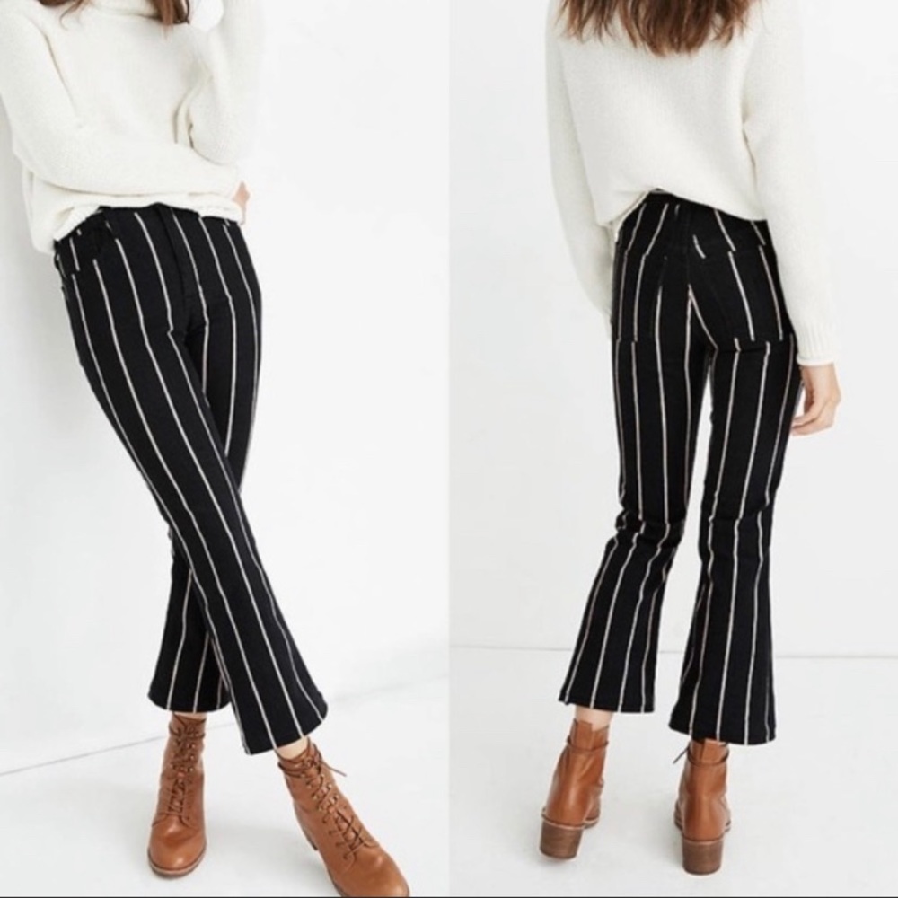 Madewell Cali-Demi Boot in Elise Stripe
